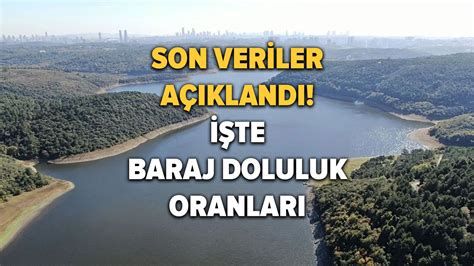 İSKİ İstanbul baraj doluluk oranı ne kadar İşte 2 Haziran 2023 İSKİ