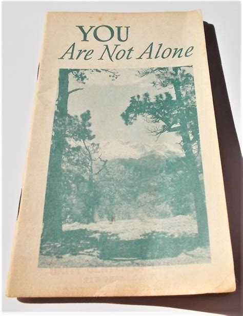 You Are Not Alone by Unity School of Christianity: Very Good Soft cover ...