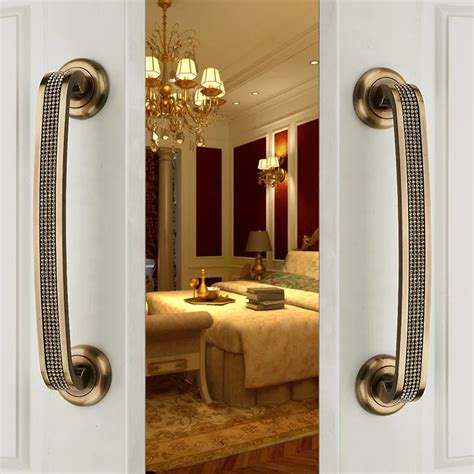 Buy 2017 Glass Doors Hardware Handle Antique European Style Door Handles Large