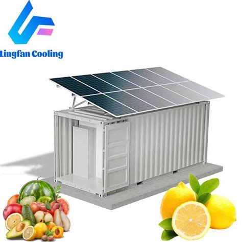 Customized Size Ft Solar Power Container Freezer Chiller Cold Storage