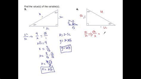 30 60 90 Right Triangle Worksheet