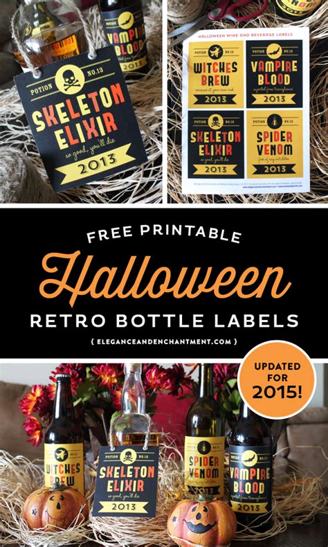 Free Printable: Halloween Wine Labels