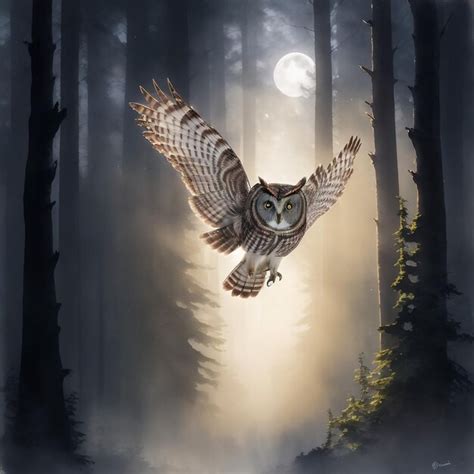 Premium AI Image Great Grey Owl Or Lapland Owl Lat Strix Nebulosa