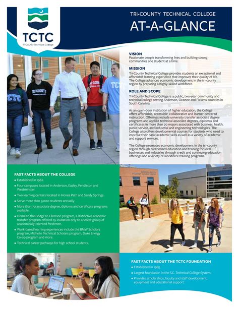 Tri County Technical College At A Glance By Gayle Arries Issuu