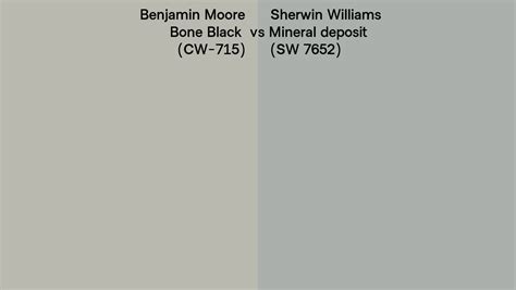 Benjamin Moore Bone Black Cw Vs Sherwin Williams Mineral Deposit