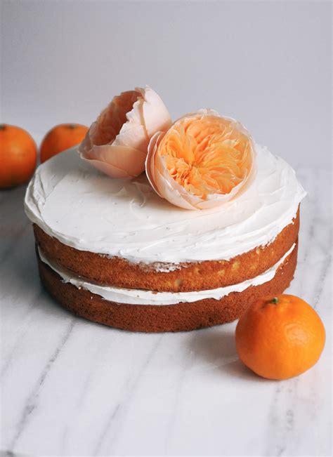 Orange Vanilla Naked Cake Harlowe James