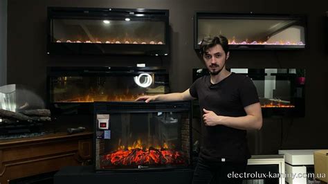 Встраиваемый электрокамин со звуком и обогревом Electrolux Sphere Plus ...