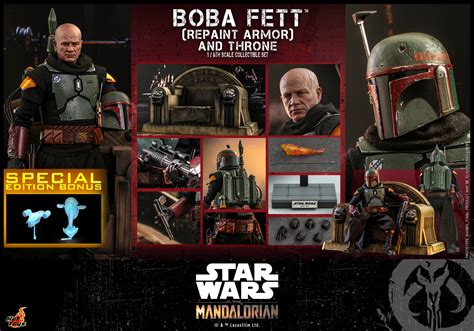 Hot Toys The Mandalorian Boba Fett Repaint Armor And Throne The Toyark News