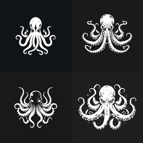 Ilustración vectorial del diseño del logotipo de Kraken Vector