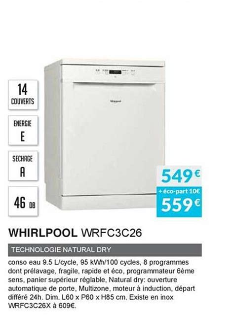 Promo Whirlpool Wrfc C Chez Copra Icatalogue Fr