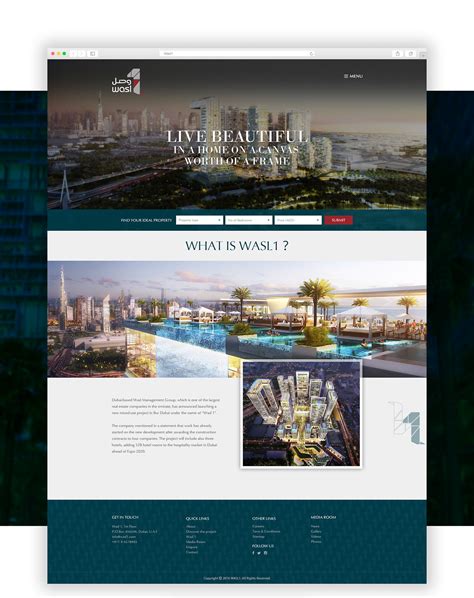 Wasl 1 Real Estate Website Design Uiux Case Study On Behance