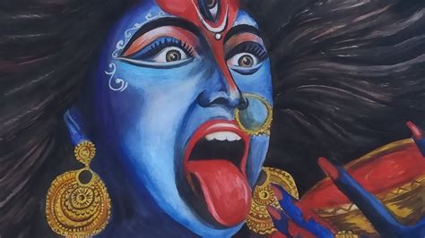 Maa Kali Drawing Tutorial Step By Step Easy Watercolour Painting Maa