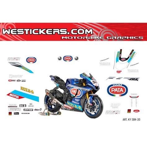 Motorbike Stickers Yamaha Replica SBK 2020