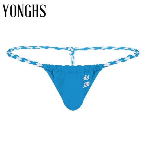 Sous vêtements pour hommes Lingerie string culotte pour sexe poche bombée Bikini Sumo