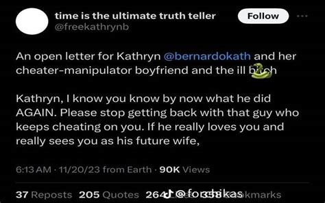 An Open Letter from Netizens for Kathryn Bernardo Calling her Boyfriend ...