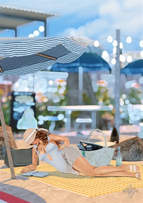 A Day At The Beach Lookbook 1 Swimsuit Hat Sandals Sarong 2 Bikini Hat Scrunchie 3