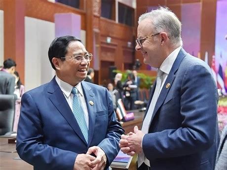 Premier vietnamita se reúne con su homólogo australiano Nhan Dan en