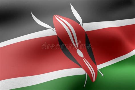 Drapeau National Kenya Couleurs Officielles Et Proportion Correctement