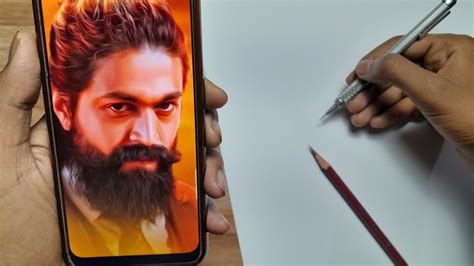 How To Draw Rocky From Kgf Chapter 2 Rocky Drawing On A1 Sheet