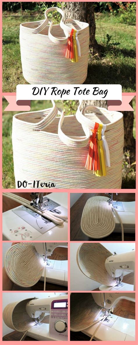 Sommertasche Aus Seilen Zusammengen Ht Rope Tote Bag Diy Tasche