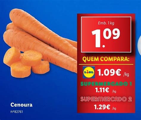 Promo O Cenoura Emb Kg Em Lidl