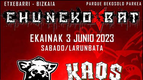 Horarios Del Ehuneko Bat 2023 The Sound Of The Embryo