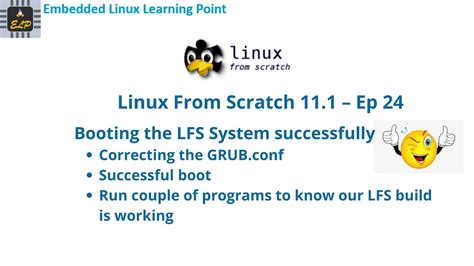 Booting The Lfs System Successfully Linux From Scratch Ep