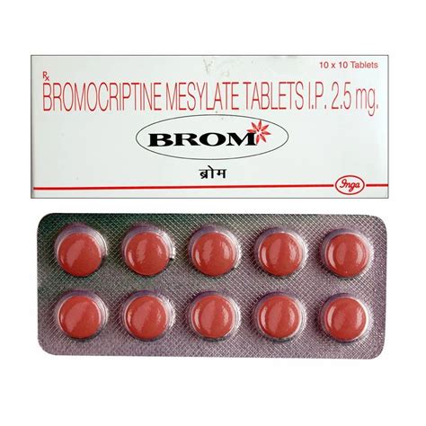 Bromocriptine Brom 2 5 Mg Tablet Packaging Type Strip At Rs 220