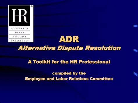 Ppt Adr Alternative Dispute Resolution Powerpoint Presentation Free