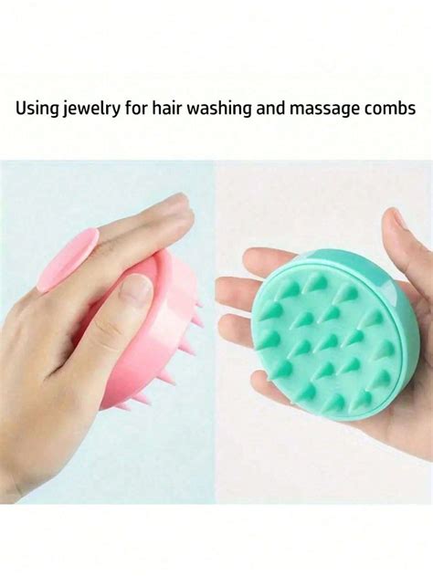 Brosse De Massage Du Cuir Chevelu Avec Des Poils En Silicone Doux Pour