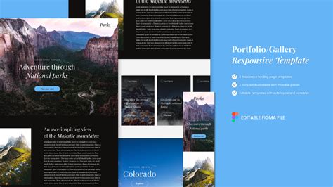 Portfolio/Gallery Responsive Template | Figma