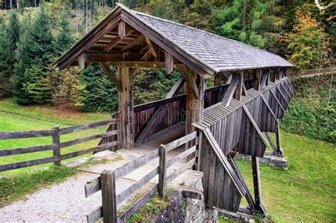 Old Covered Bridge Stock Photo Image Of Oldfashioned 36057766