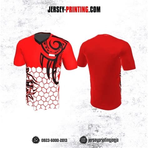 Jersey Badminton Merah Putih Hitam Olimpiade Tokyo Jersey