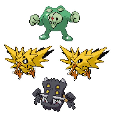 Pokemon Fusion Sprites 15 By Mistermonstermaker On Deviantart