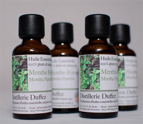 Huile Essentielle de Menthe Poivrée Pure et naturelle Distillerie