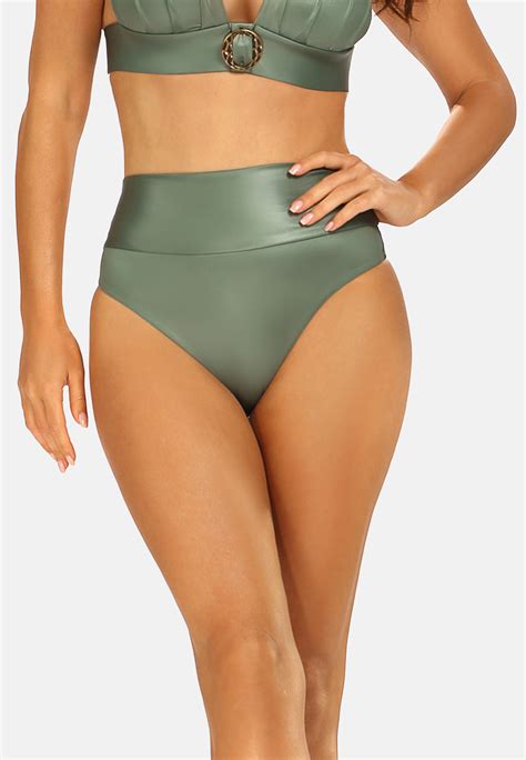 Góra od bikini w kolorze Khaki FG161 857 push up Sklep Feba