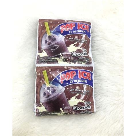 Jual Pop Ice Es Blender Chocolate 23g X 10pc Shopee Indonesia