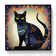 marlow home  egyptian cat abstract art  print wayfaircouk