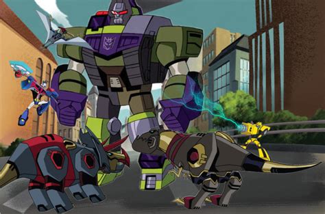 Autobots and Dinobot vs devastator by jalonct on DeviantArt