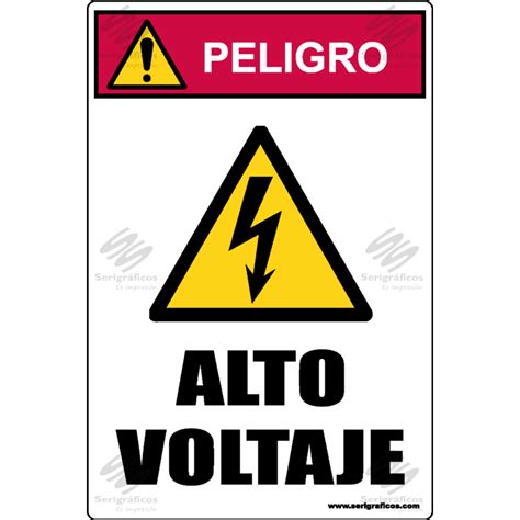 Peligro Alto Voltaje Serigraficos