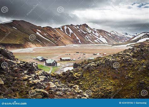 Landmannalaugar Camping, Iceland Stock Photo - Image of scandinavia, fjallabak: 42418156