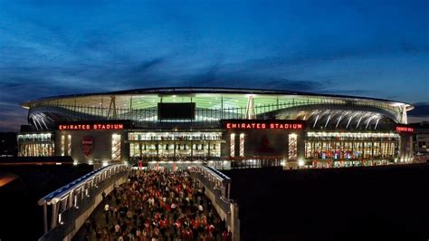 Arsenal Emirates Stadium At Night