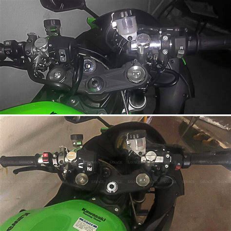 50mm Performance Stunt Shift Clip Ons Handle Bars For Kawasaki Zx 6r 13