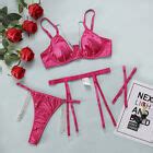 Women S Sexy Lingerie Lace Babydoll Bra Thong Set Sleepwear Underwear