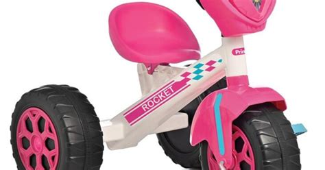 Triciclo Para Ni A Rocket Girl Blanco Y Rosa Prinsel Mamalov