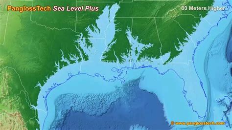 Map Of Usa After Water Rises – Topographic Map of Usa with States