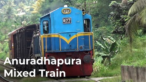 Anuradhapura Mixed Train With Indian Class M A Locomotive In Sri