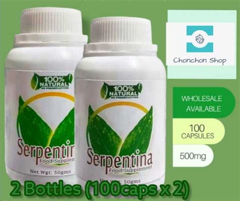 2 BOTTLES ORIGINAL SERPENTINA DIABETIC SUPPORT FDA Approved Food