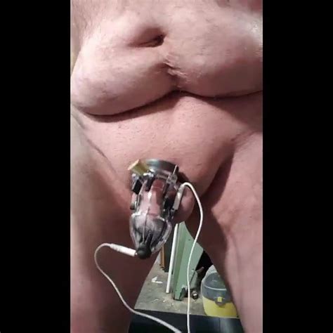 Cock Shock With Tens Unit And Chastity Device On My Dick Xhamster