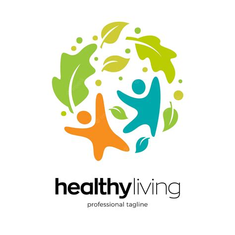 Premium Vector Healthy Living Logo Design Template